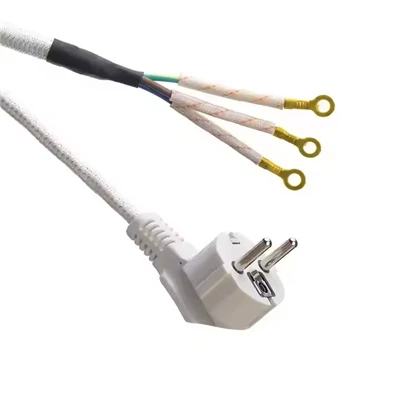 Copper Conductor Cotton Sheath Braided AC Power Cord Cable Copper Conductor Cotton Sheath Braided AC Power Cord Cable
